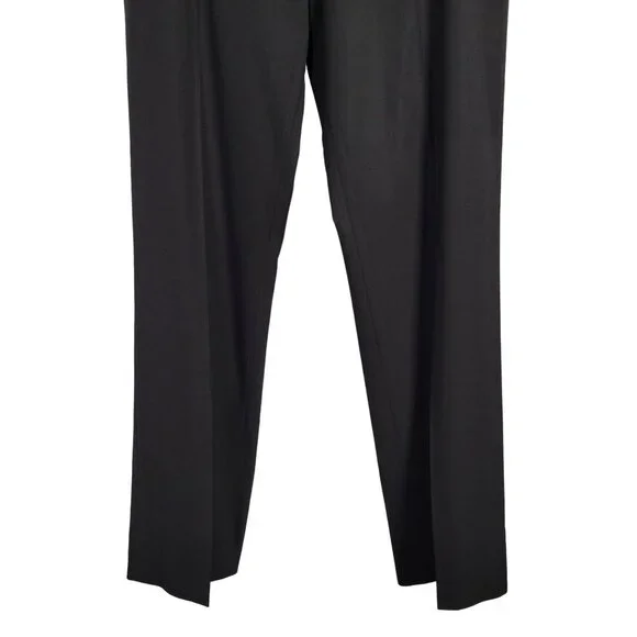 Ralph Lauren Womens Black Label Sz 12 Pants Career Flat Front Side Zip Wide Leg - Picture 4 of 10